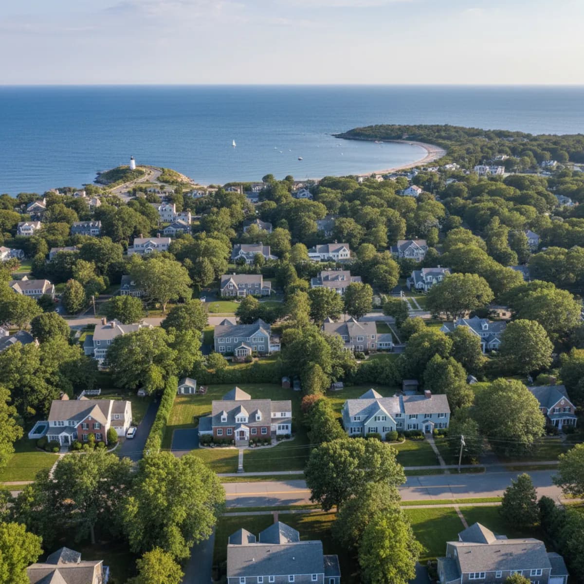 South Shore Massachusetts residential roofing with coastal homes