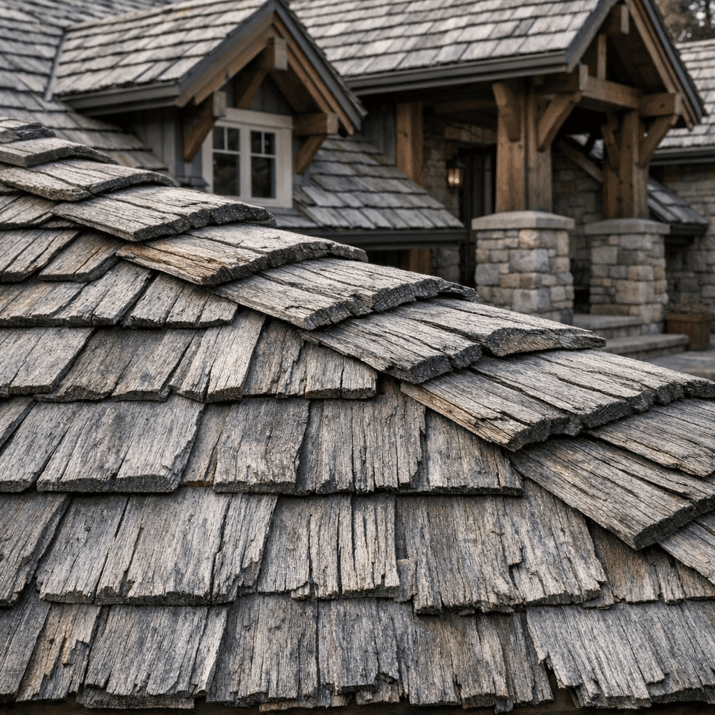 Fire-Treated Cedar Shake