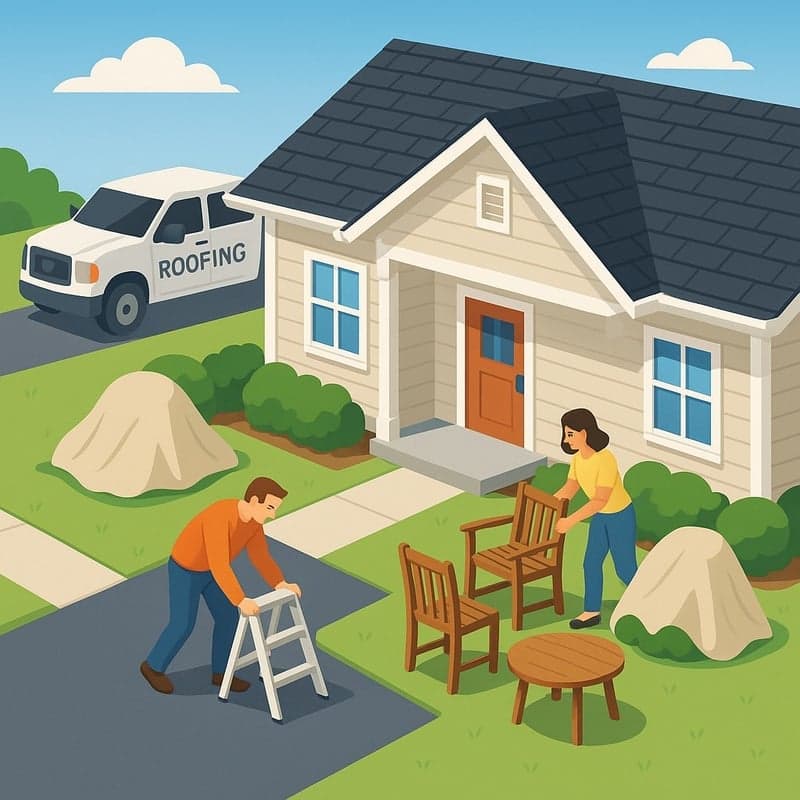 Homeowner preparation for roofing